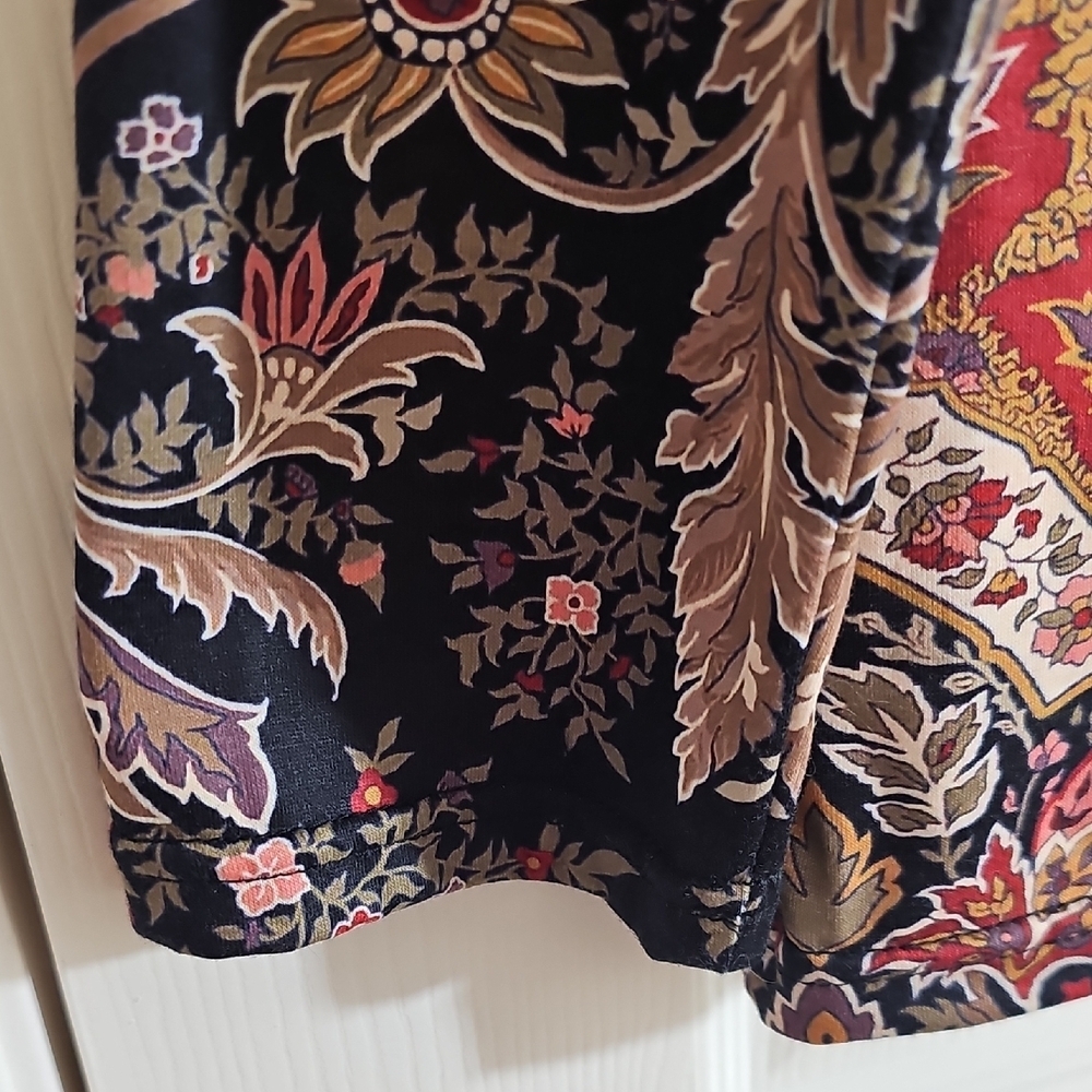 New Whimseygoth Paisley Womens Boho Floral Women's Top XL - Picture 6 of 10